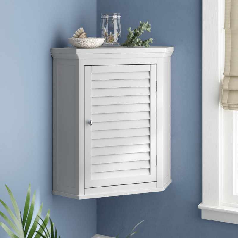 Zal Removable Corner Wall Cabinet Gracie Oaks Finish White